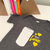 Brewed with Love Short Sleeve Baby Onesie (Coffee Edition) | Made in PGH