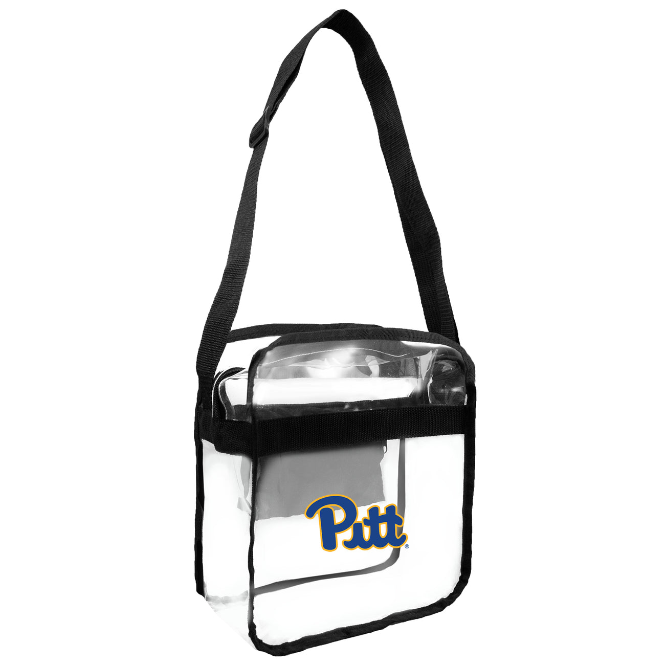  Littlearth Womens NCAA Pittsburgh Panthers Clear Envelope Purse  with Black Fashion Strap, Clear, 10 x 6.5 x 0.5 : Sports & Outdoors