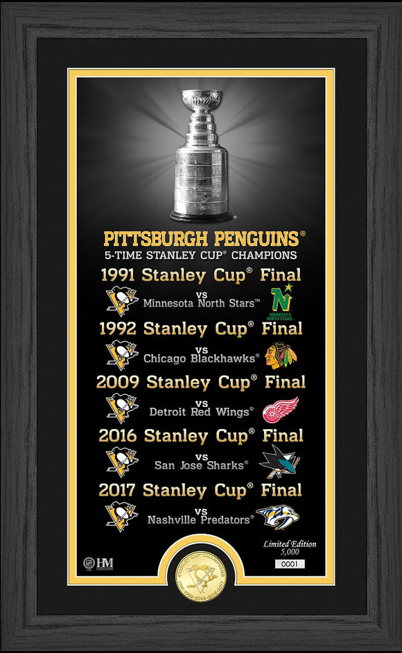 Pittsburgh Penguins Legacy Bronze Coin Photo Mint