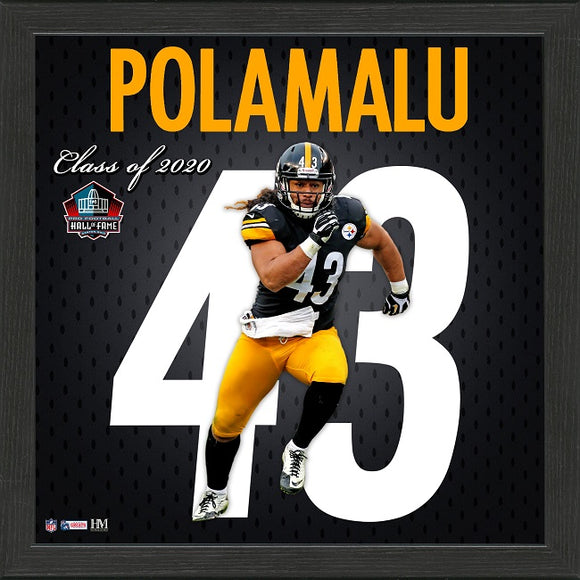 Troy Polamalu Jersey Number Frame | Pittsburgh Steelers