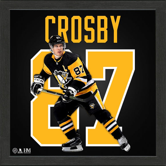 Sidney Crosby Jersey Number Frame | Pittsburgh Penguins