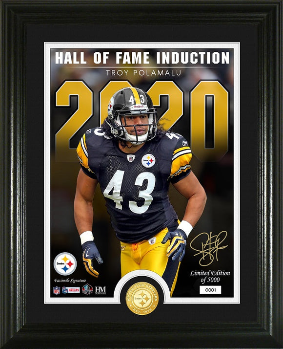 Troy Polamalu Signature Series Bronze Coin Photo Mint | Pittsburgh Steelers