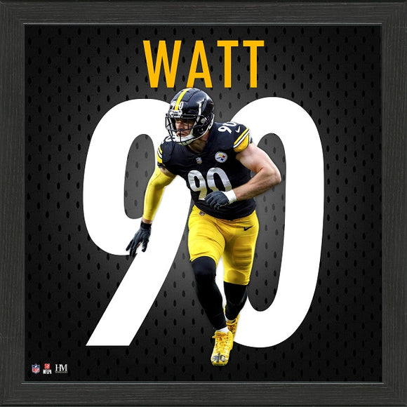 TJ Watt Jersey Number Frame | Pittsburgh Steelers