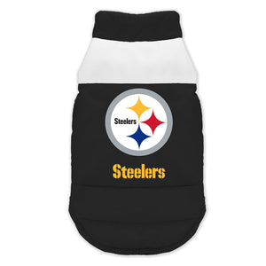 Pittsburgh Steelers Pet Parka Puff Vest