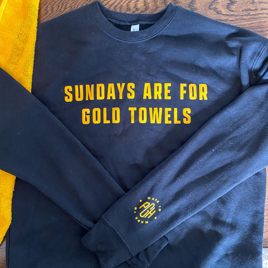 Sundays are for Gold Towels Unisex Crewneck | Made in PGH