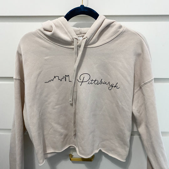 Pittsburgh Skyline Cropped Hoodie | Made in PGH – PG Store
