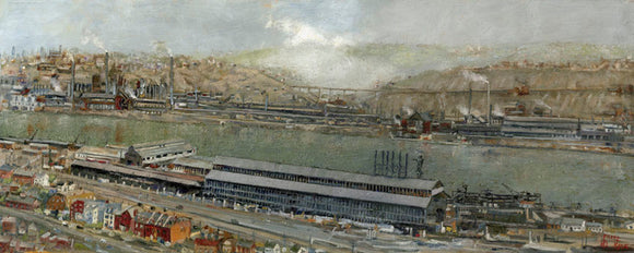 J&L South Side Works and the Eliza Works across the Monongahela River | Fritz Keck