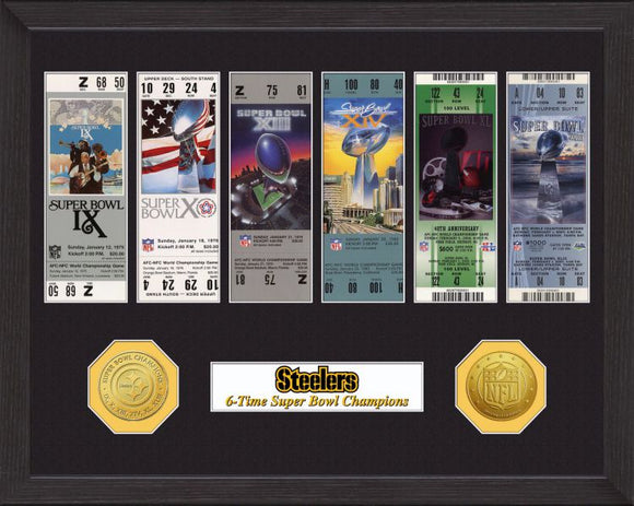 Pittsburgh Steelers Super Bowl Championship Ticket Collection