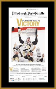2009 Stanley Cup Post-Gazette Front Page Plaque | Pittsburgh Penguins