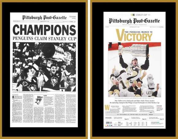 1991 and 2009 Stanley Cup Plaques (Set of 2) | Pittsburgh Penguins