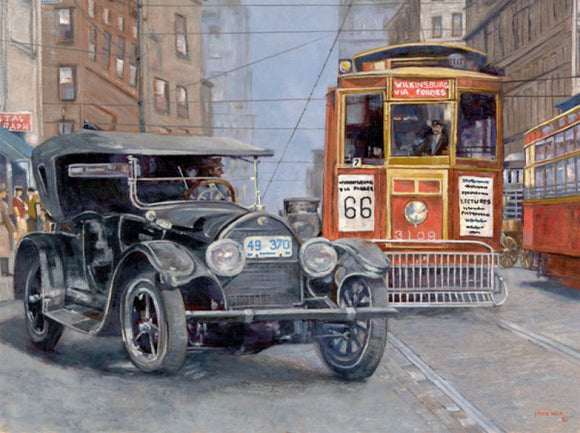 #66 Trolley Wilkinsburg via Forbes - 1935 | Fritz Keck