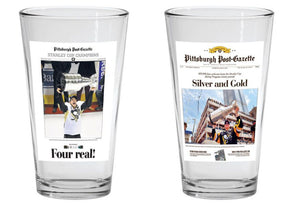 2016 Stanley Cup Glasses (Set of 2) | Pittsburgh Penguins