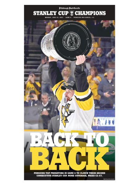 Pittsburgh Penguins Back To Back 2017 Stanley Cup Champions Commemor –  Sports Poster Warehouse