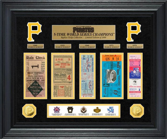 Pittsburgh Pirates World Series Champions Deluxe Gold Coin & Ticket Collection