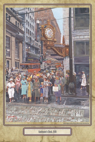 Kaufmann's Clock - 1940 (Poster) | Fritz Keck