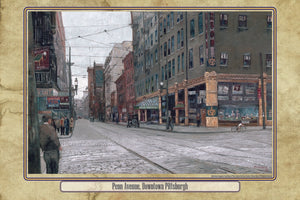 Penn Avenue, Downtown Pittsburgh (Poster) | Fritz Keck