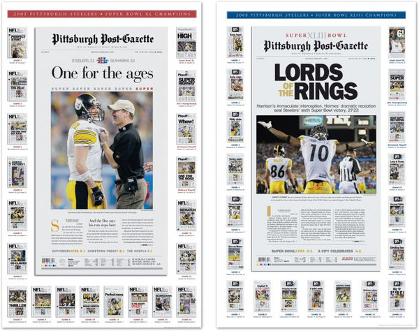 Pittsburgh Steelers Super Bowl XLIII (2009) Champions Commemorative Po –  Sports Poster Warehouse